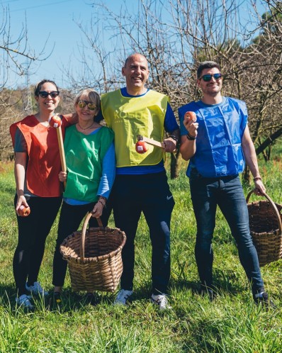 RURAL SPORTS OR GYNCANA IN A CIDER HOUSE