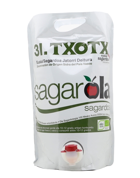 Acheter Sagarola Euskal Sagardo Biologique (format bag-in-box) - Sagardoa Route