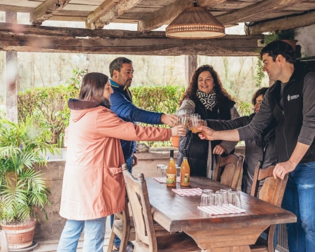 Visita y comida en la Sidrería Lizeaga