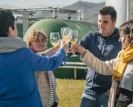 Visite et repas dans la Cidrerie Gaztañaga