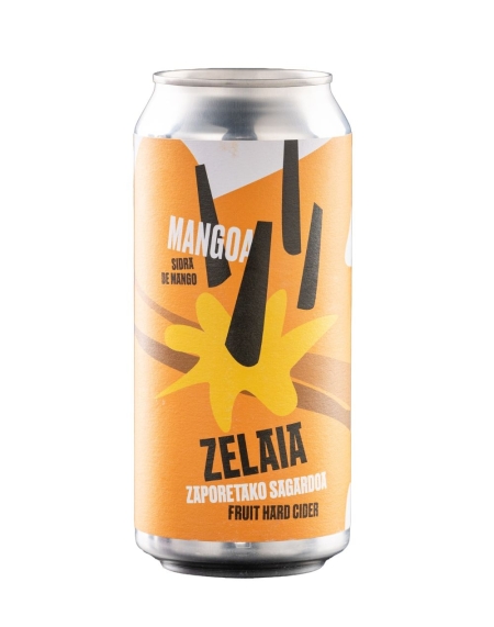 Canned Cider with mango Zelaia