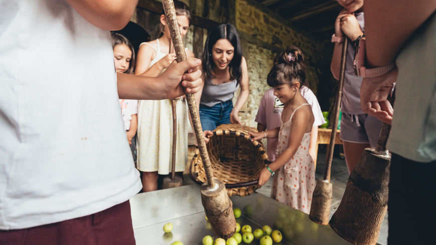 taller de zumo de manzana