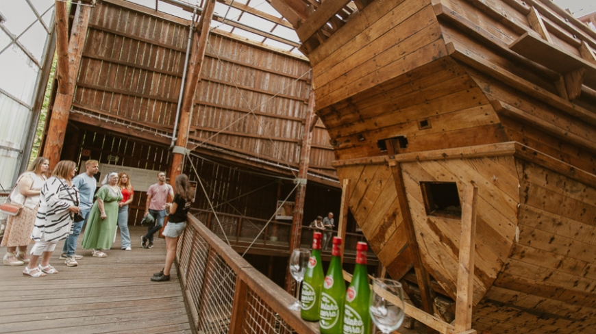 Basque whaleship and cider cellar