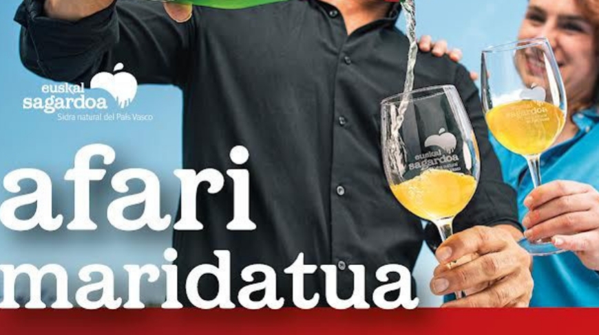 Afari maridatua eta bisita Chillida Lekun, Euskal Sagardoarekin