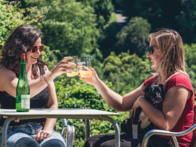 Basque cider houses in summer
