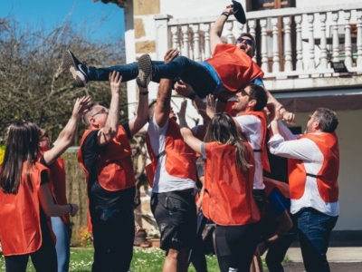 Basque rural sports championship and cider cellar