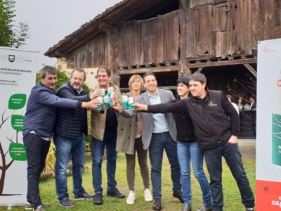 La sidra Euskal Sagardoa de Oiharte en lata